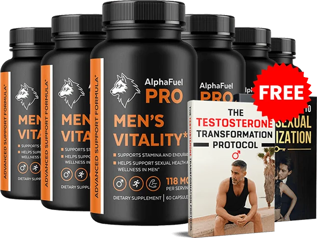 Pack de 6 frascos de AlphaFuel Pro con los dos e-books de regalo