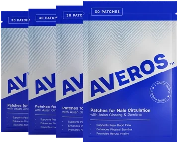 Cuatro sobres de parches Averos