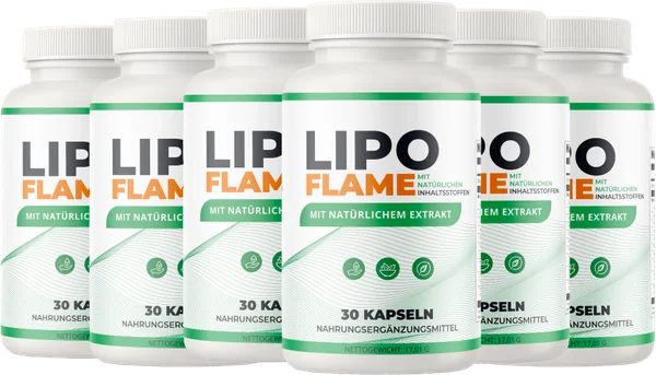 Seis frascos de LipoFlame
