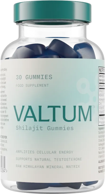 Bote de Valtum Shilajit Gummies, 30 gominolas